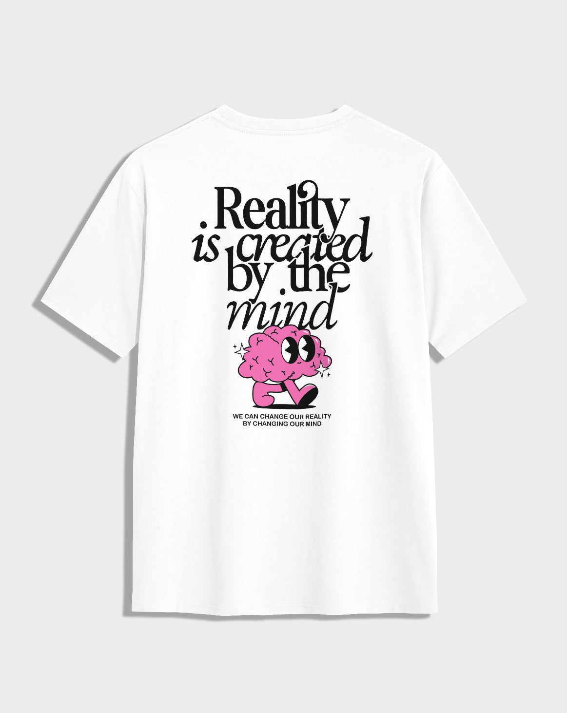 Camiseta blanca unisex REALITY