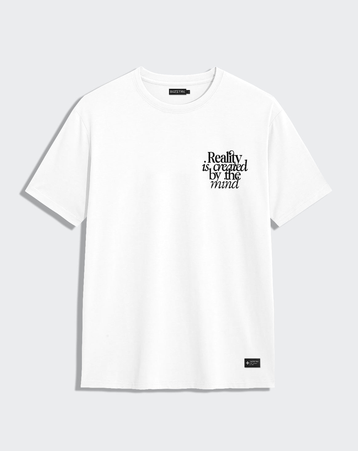 Camiseta blanca unisex REALITY