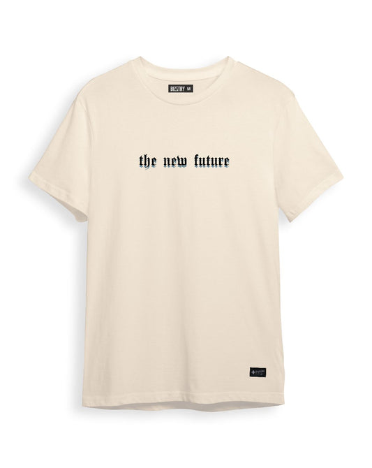 Camiseta beige Unisex THE NEW FUTURE