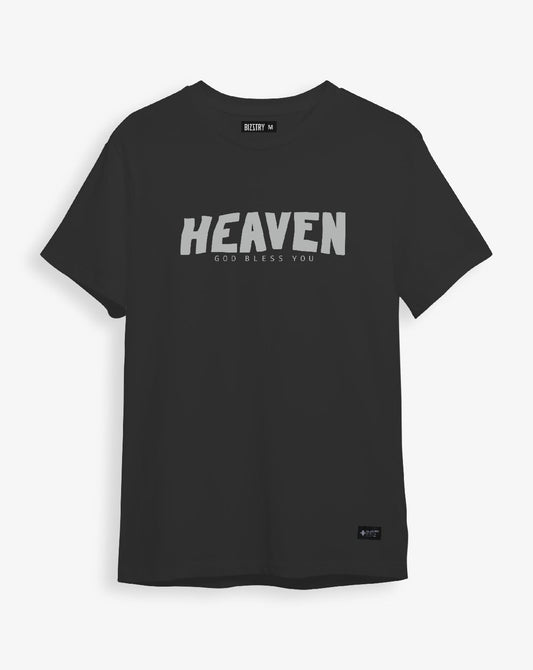 Camiseta negra Unisex HEAVEN