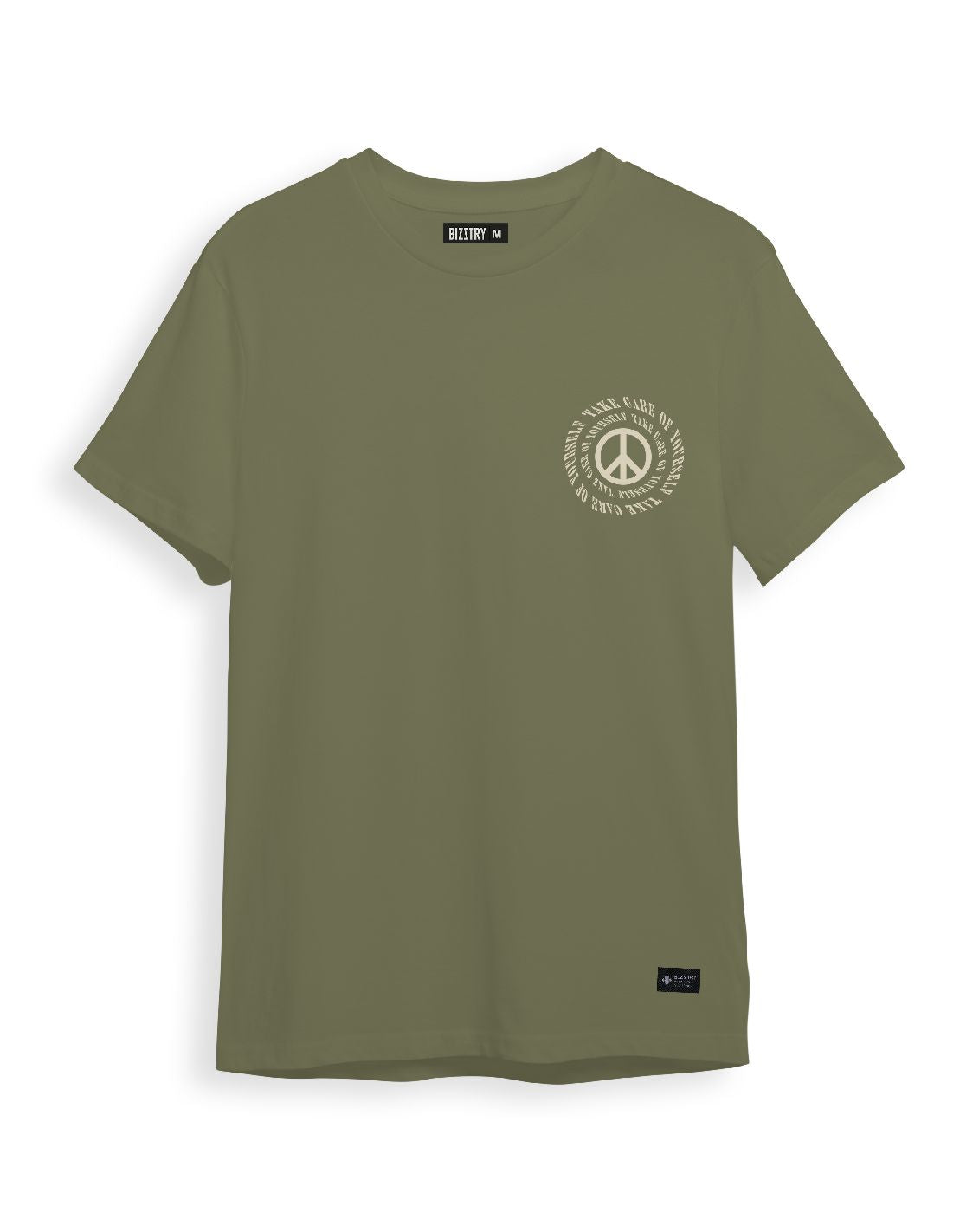 Camiseta verde unisex PEACE