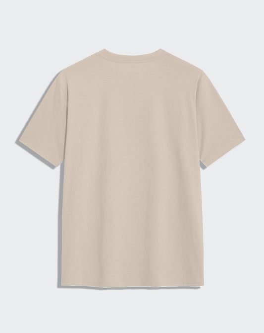 Camiseta capuccino unisex CAT SUNGLASS