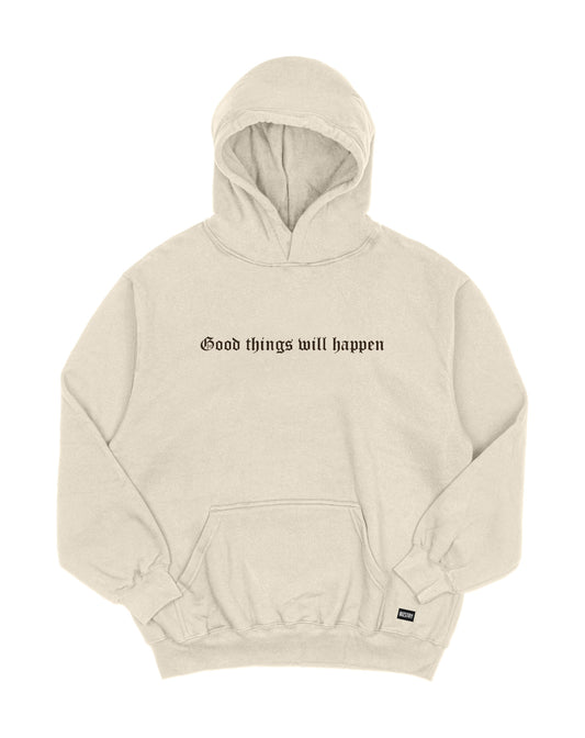 Hoodie beige OVERSIZE Unisex Good Things