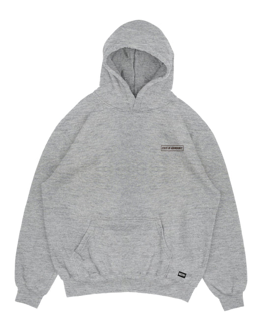 Hoodie gris jaspe OVERSIZE Unisex Paradise