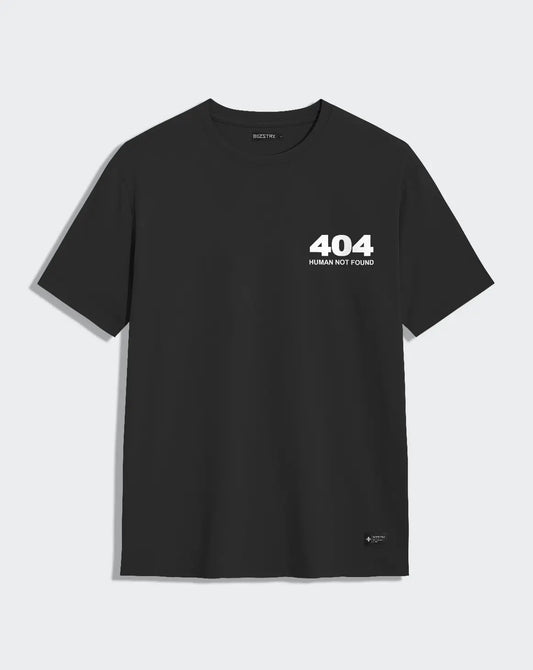Camiseta negra unisex 404