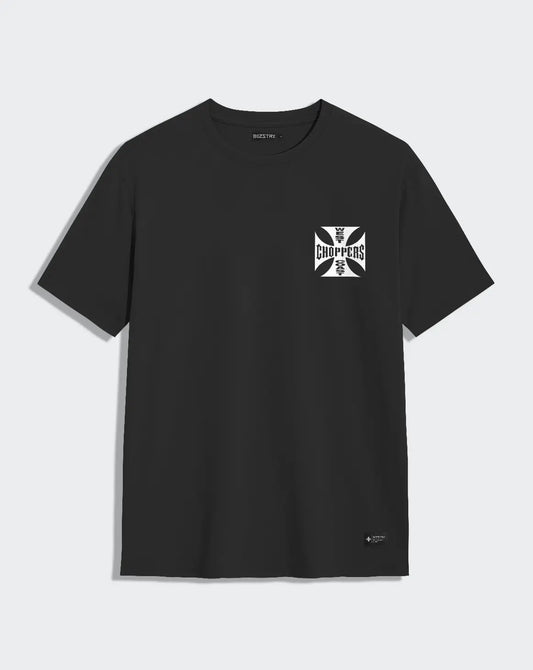Camiseta negra unisex CHOPPERS