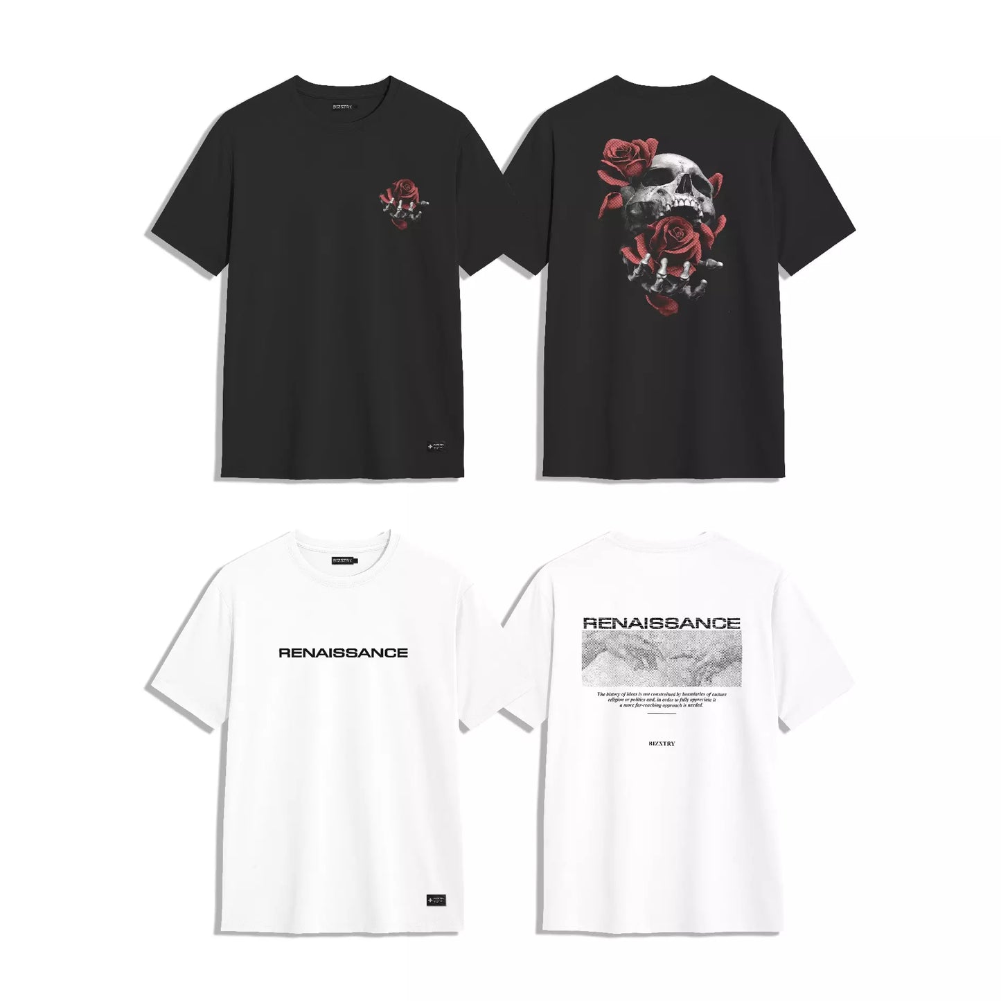 PACK 4 CAMISETAS PREMIUM (CAPUCCINO, BLUE, NEGRO, BLANCO)