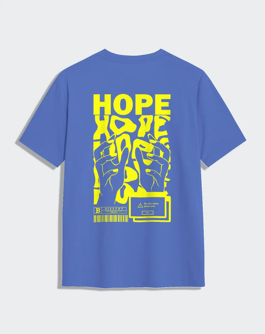 Camiseta azul unisex HOPE