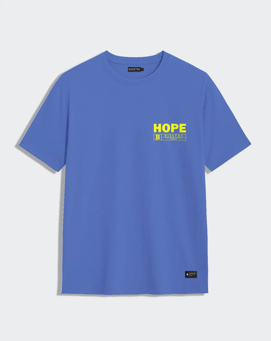 Camiseta azul unisex HOPE