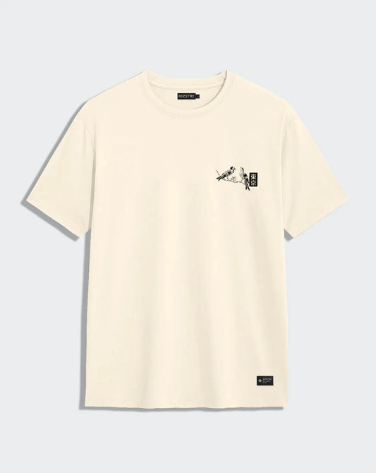 Camiseta beige unisex TOKYO BIRDS