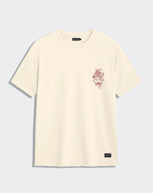Camiseta beige unisex EZEKIEL