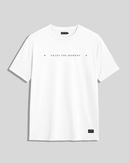 Camiseta blanca unisex ENJOY