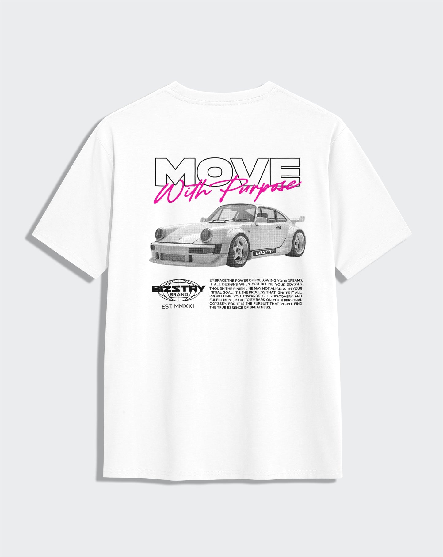 Camiseta unisex blanca MOVE