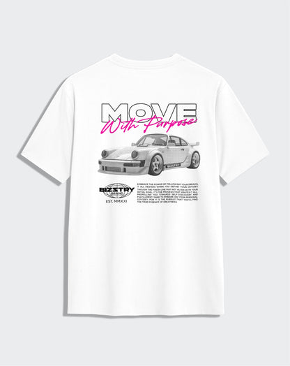 Camiseta unisex blanca MOVE