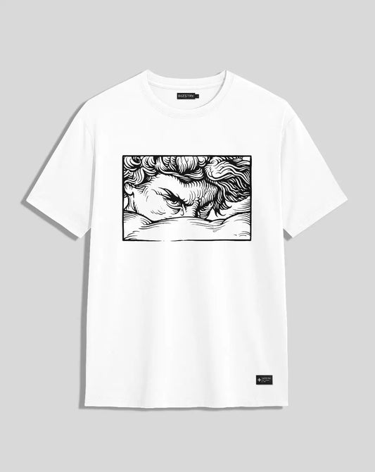 Camiseta blanca unisex OJOS ANGEL
