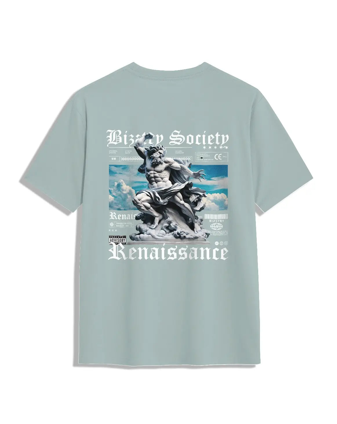 Camiseta blue menta unisex BIZZTRY SOCIETY