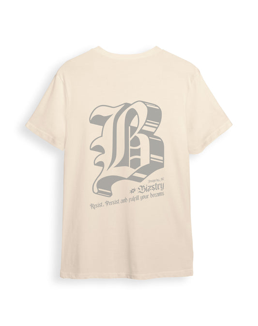 Camiseta beige Unisex BIZSTRY RESIST