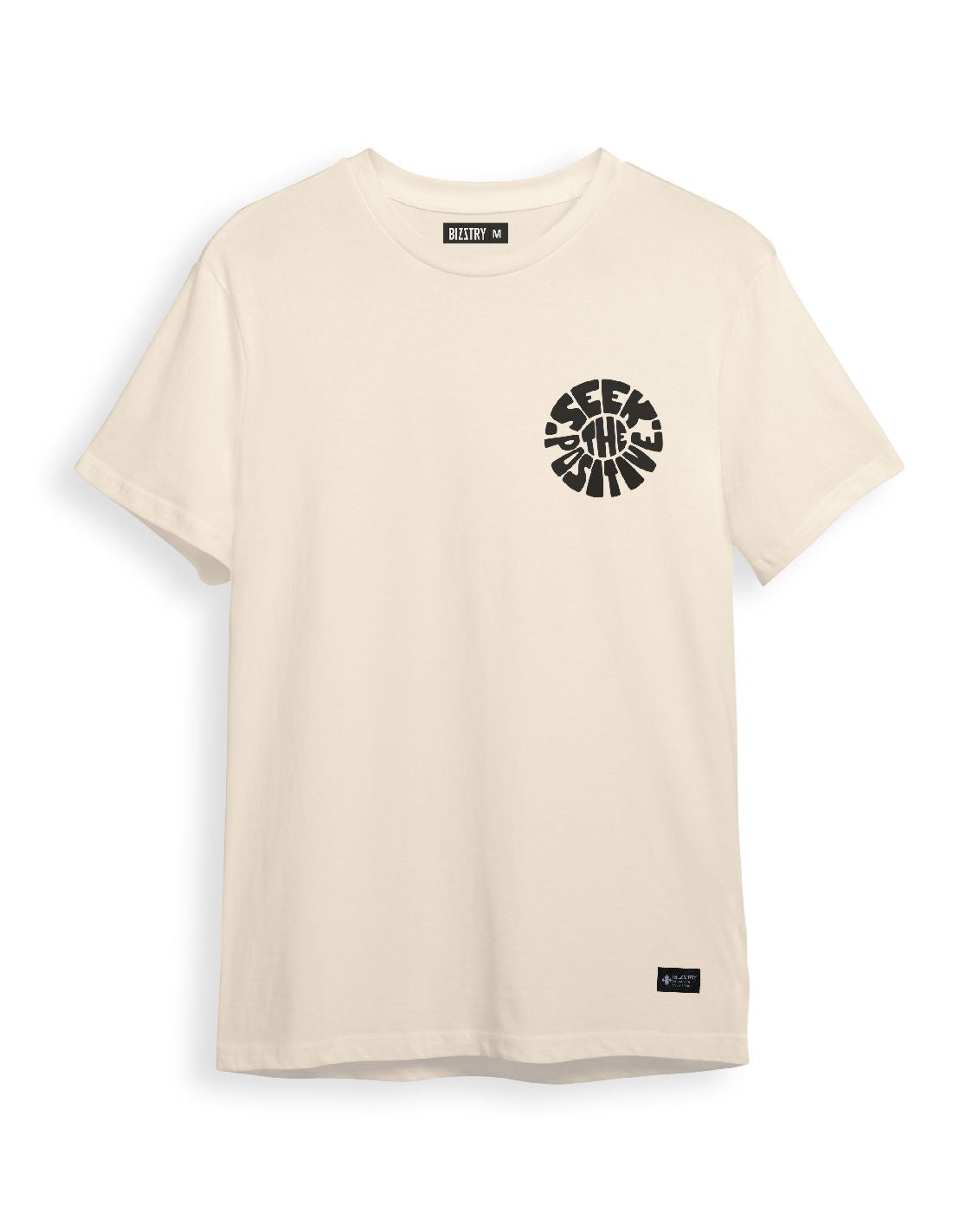 Camiseta beige unisex SEEK THE POSITIVE