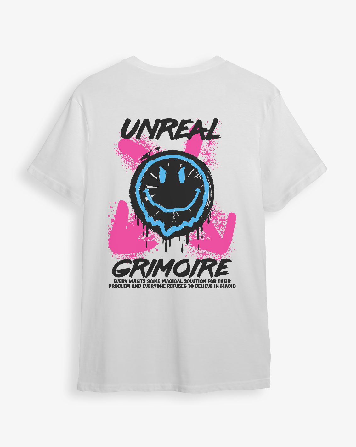 Camiseta blanca unisex UNREAL