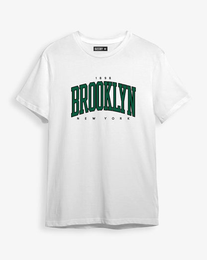 Camiseta unisex blanca BROOKLYN