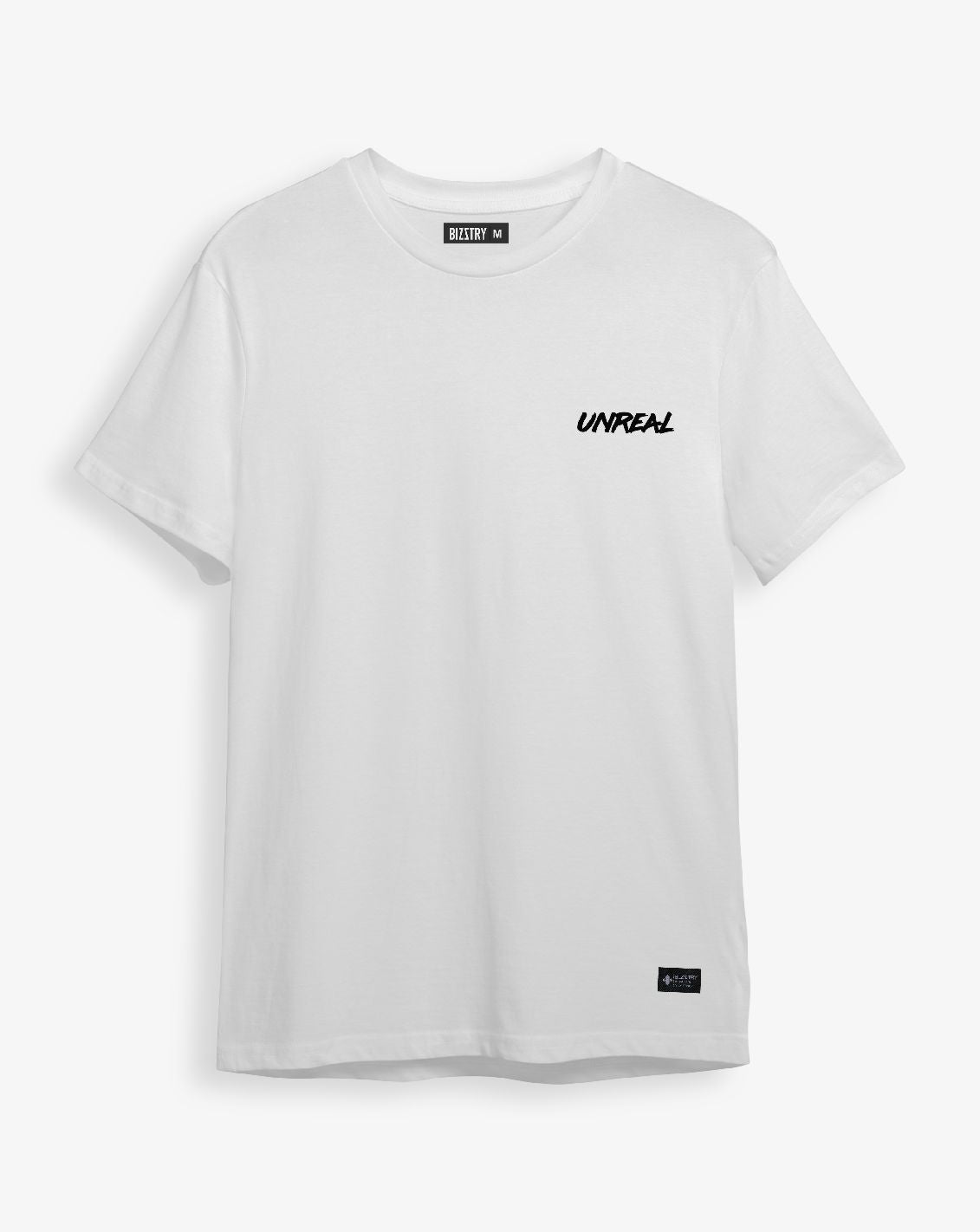 Camiseta blanca unisex UNREAL