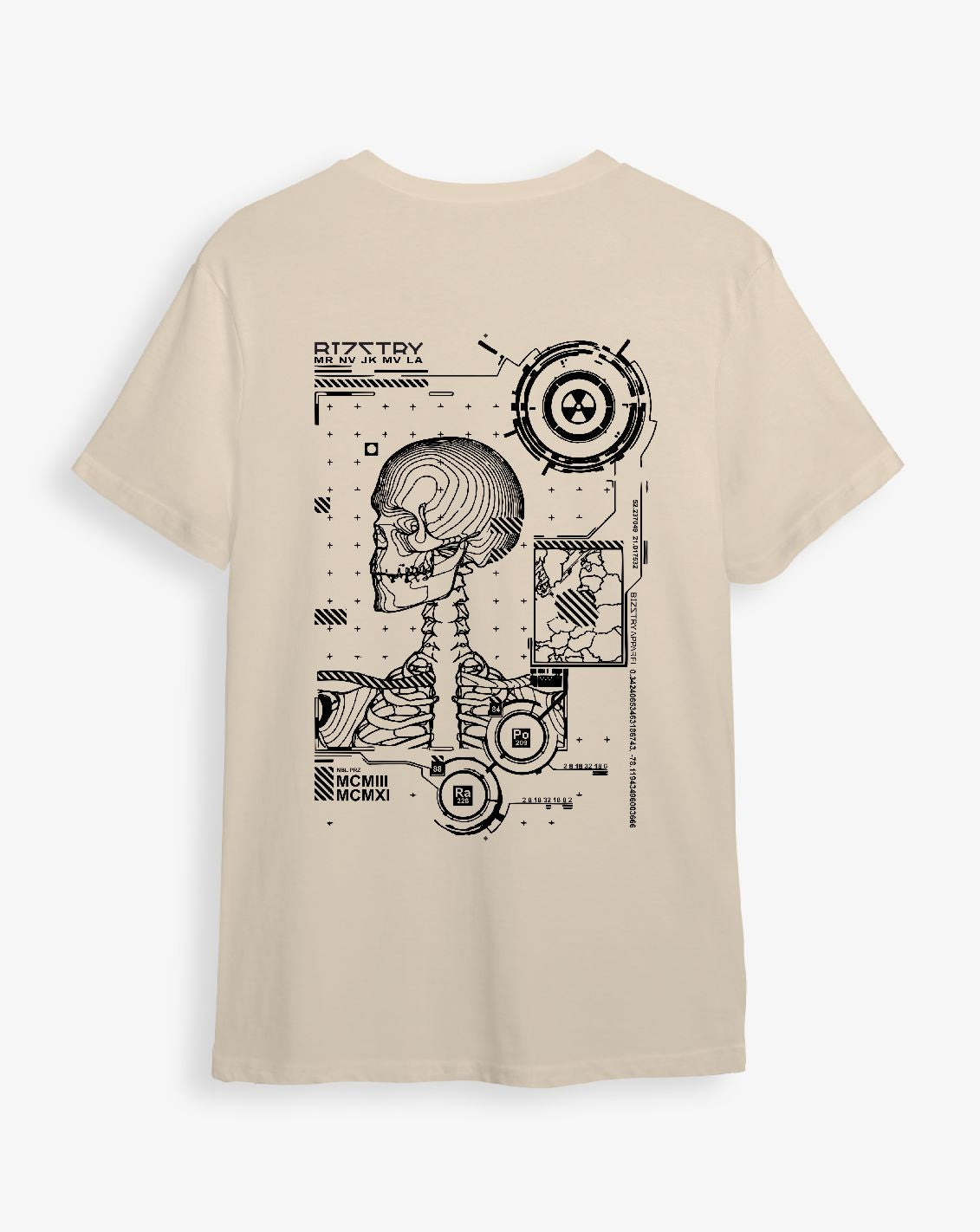 Camiseta unisex capuiccino SKELETON