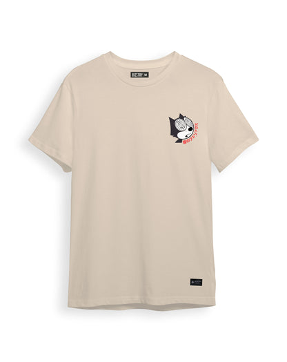 Camiseta capuccino Unisex CRAZY CAT