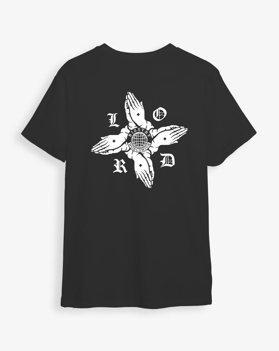 Camiseta negra unisex LORD