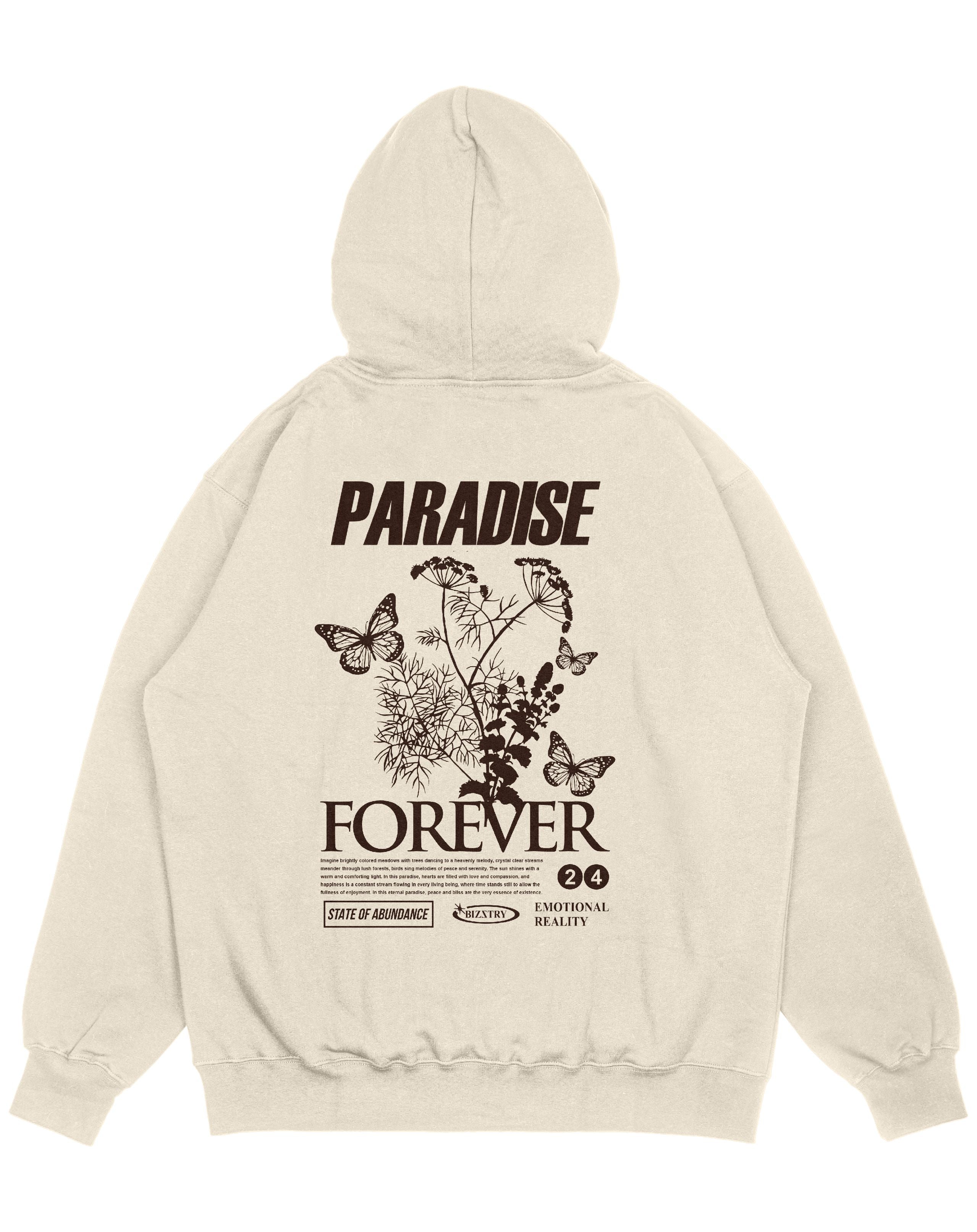 Hoodie beige OVERSIZE Unisex Paradise