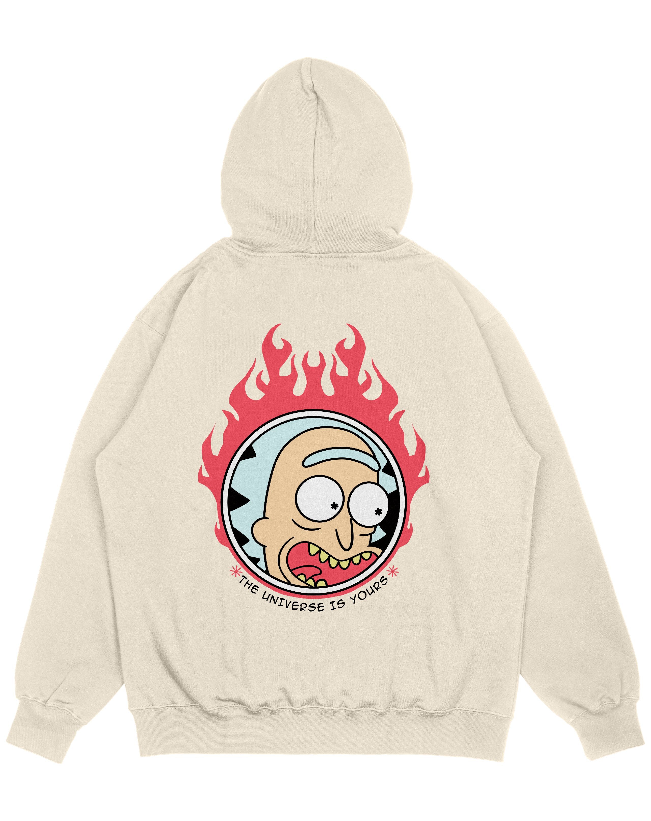 Hoodie beige OVERSIZE Unisex Universe rm