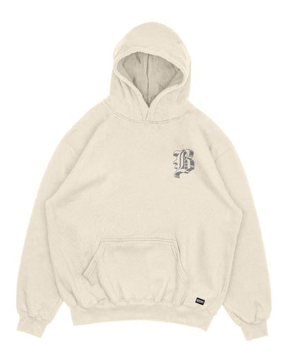 Hoodie beige OVERSIZE Unisex Bizstry Resist