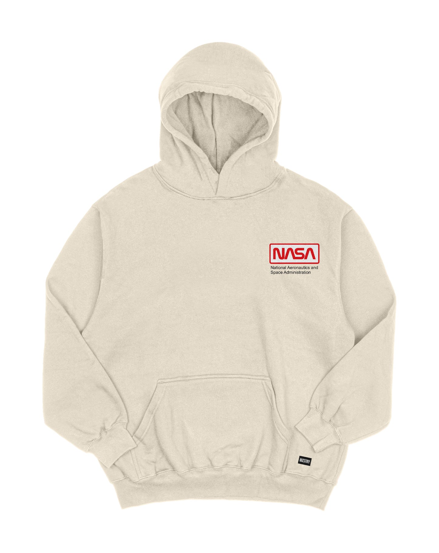 Hoodie beige OVERSIZE Unisex Nasa