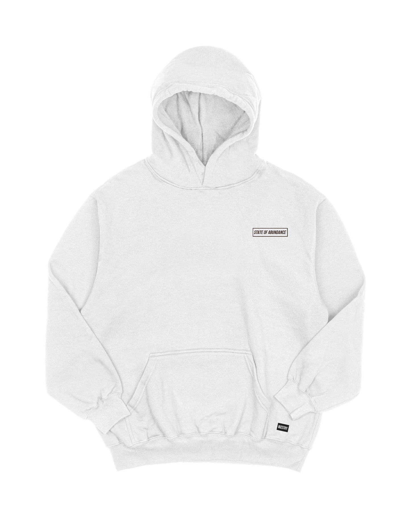 Hoodie blanco OVERSIZE Unisex Paradise