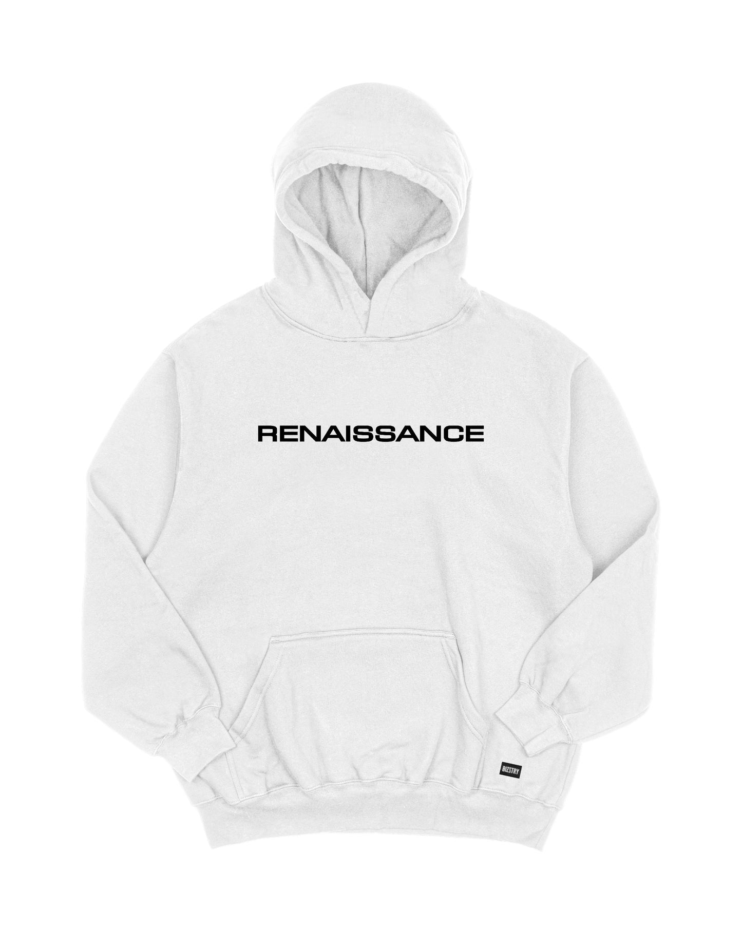 Hoodie blanco OVERSIZE Unisex Renaissance