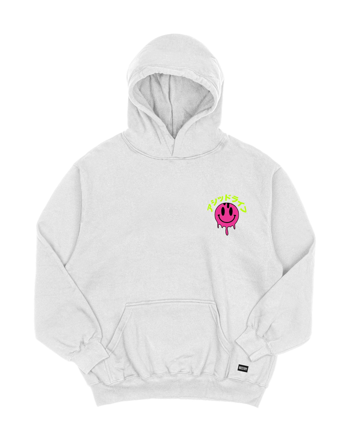 Hoodie blanco OVERSIZE Unisex Smile