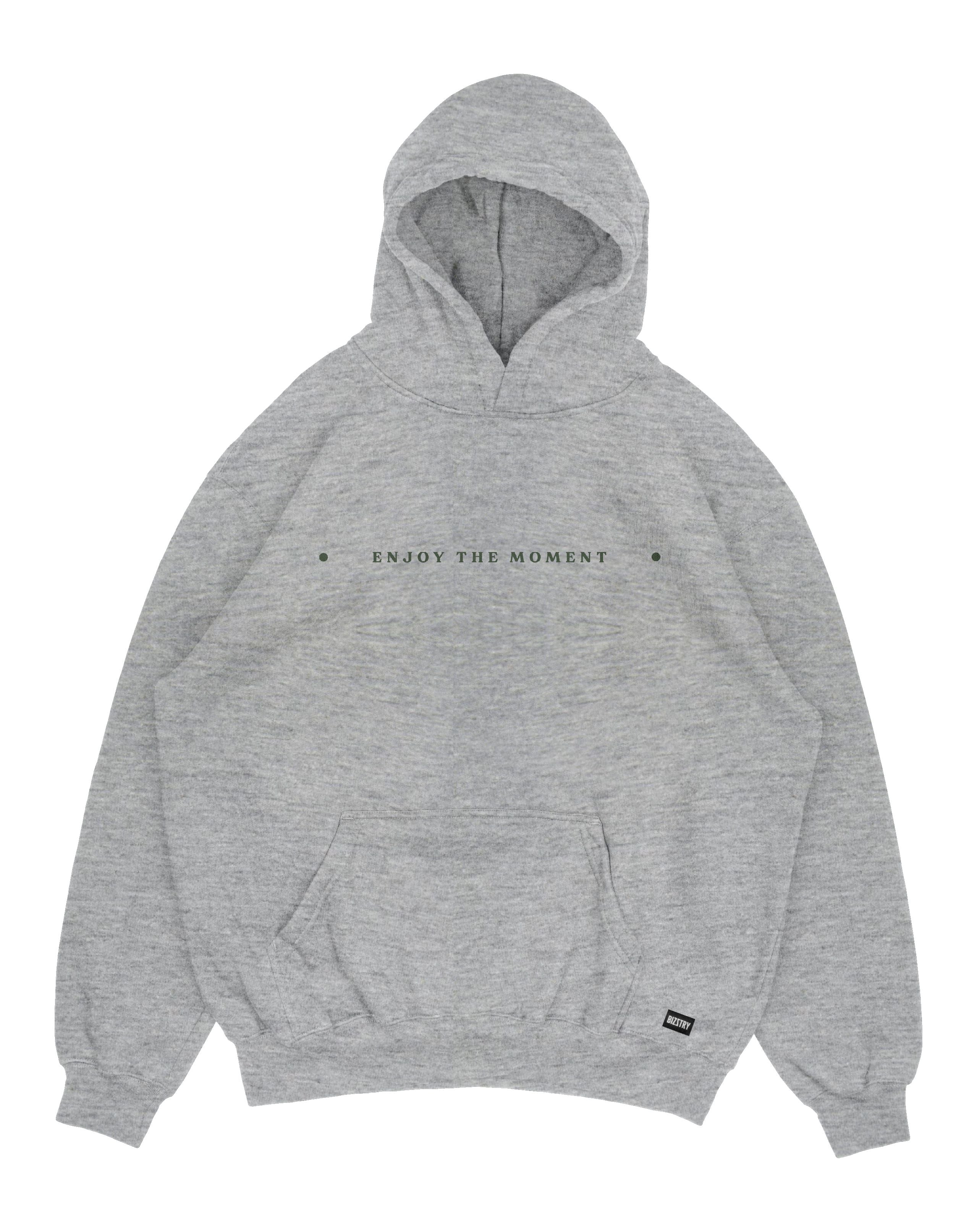 Hoodie gris jaspe OVERSIZE Unisex Enjoy de moment