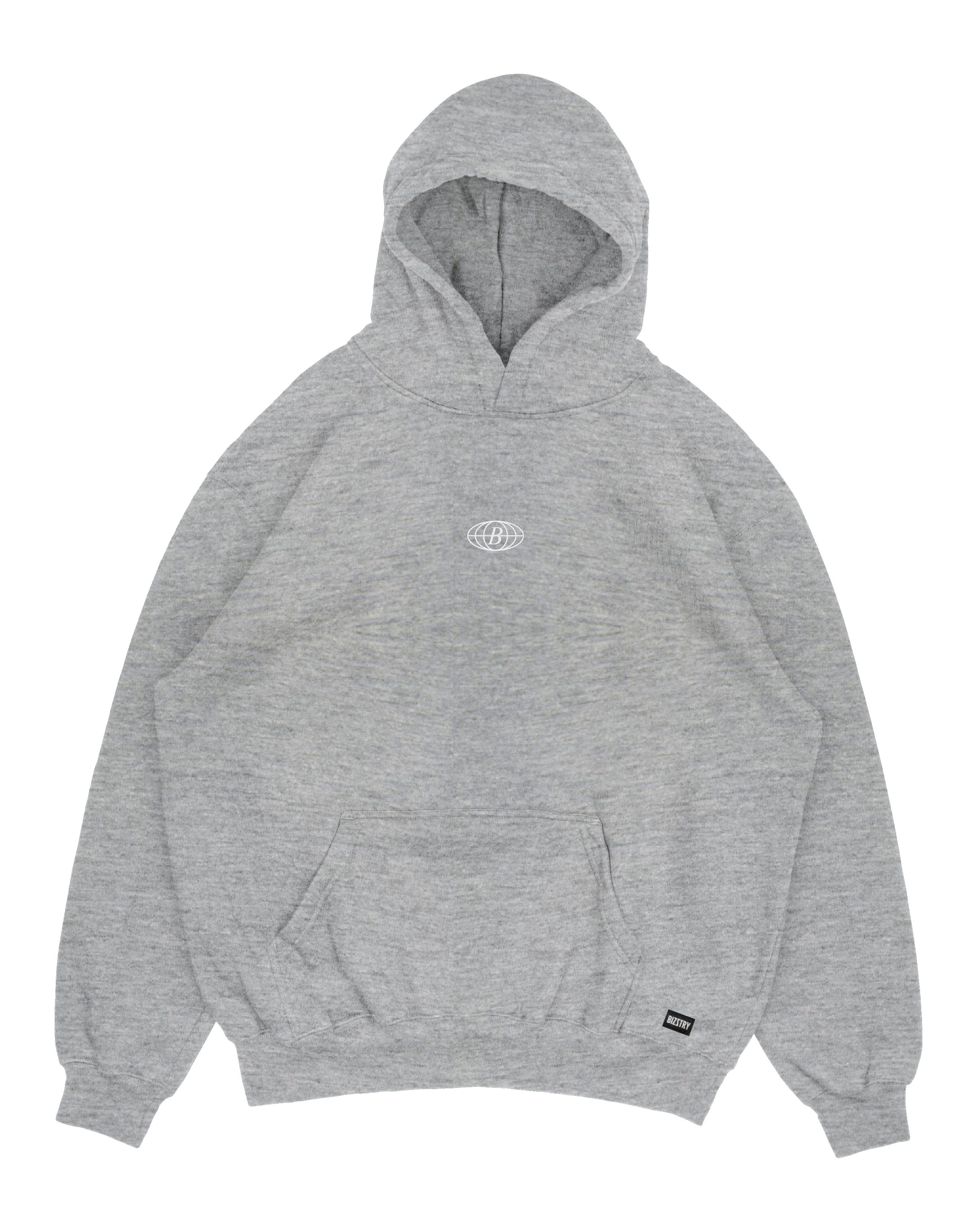 Hoodie gris jaspe OVERSIZE Unisex Masc