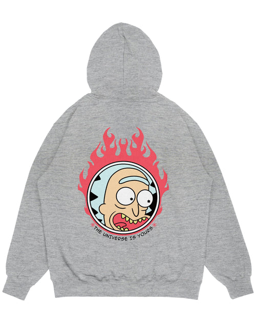 Hoodie gris jaspe OVERSIZE Unisex Universe RM