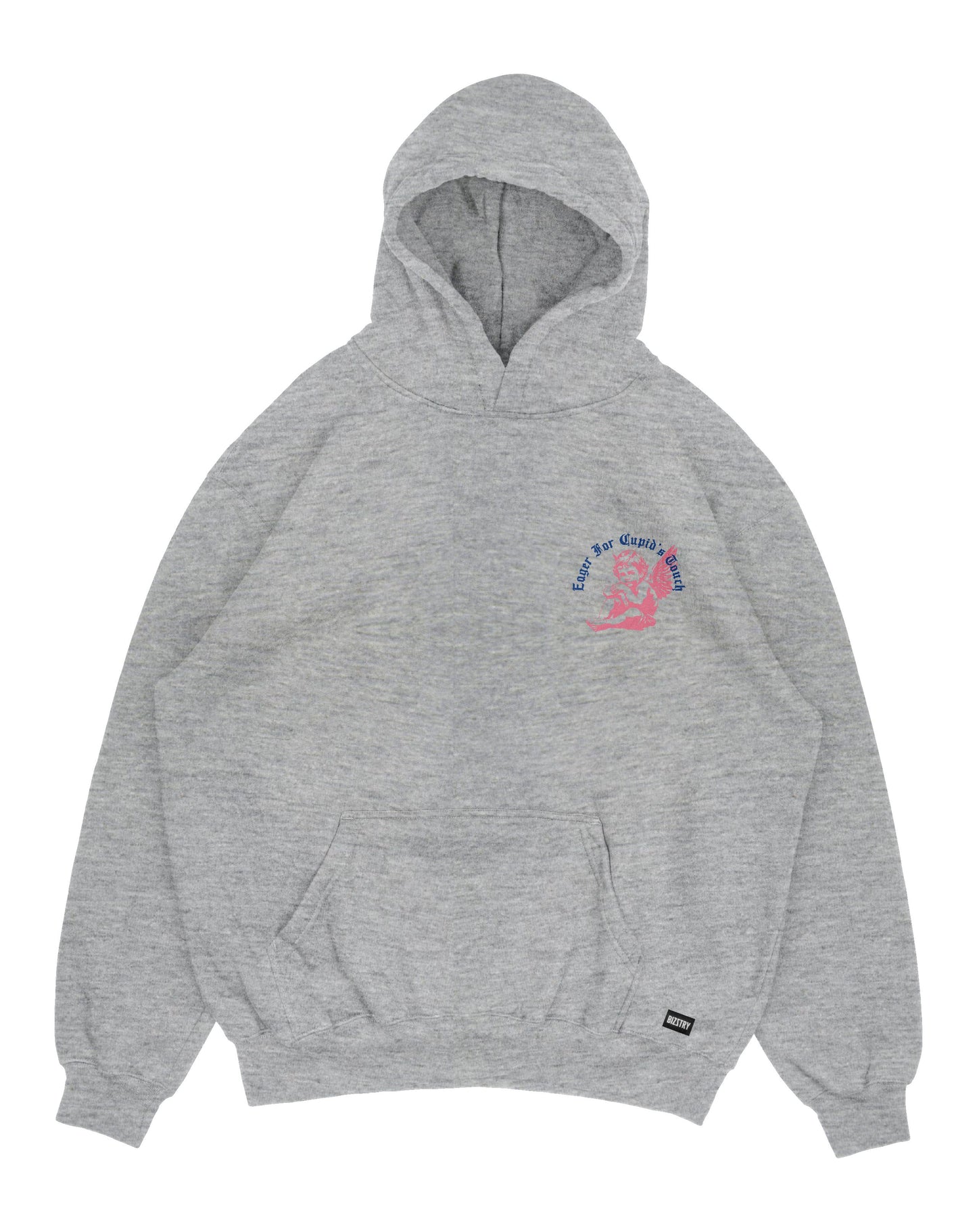 Hoodie gris jaspe OVERSIZE Unisex Cupido