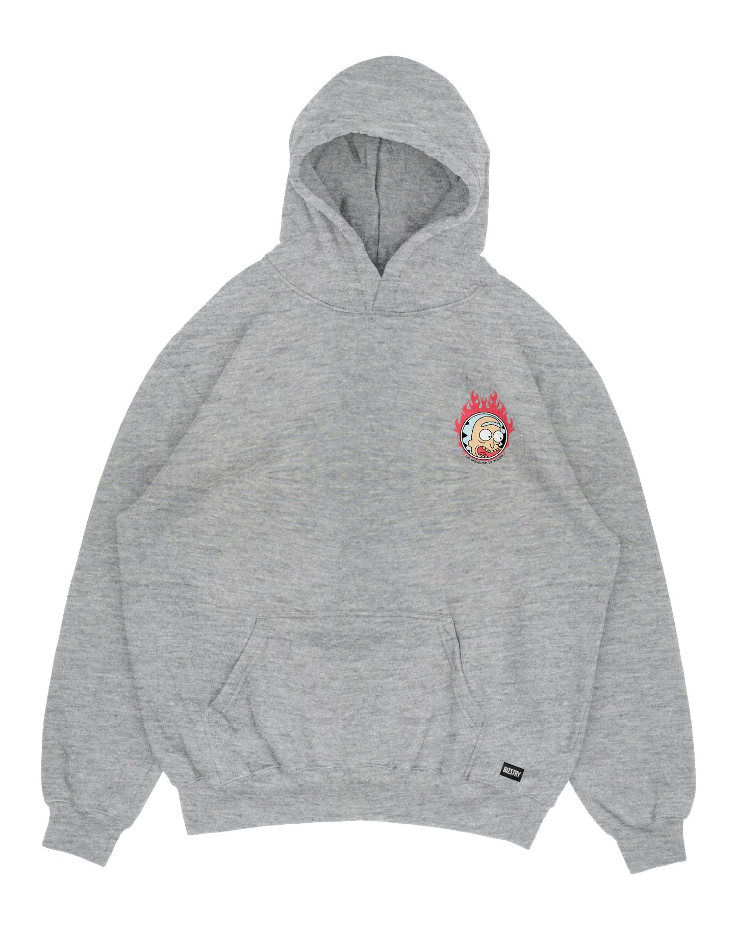 Hoodie gris jaspe OVERSIZE Unisex Universe RM