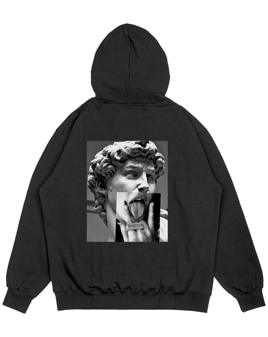 Hoodie negro OVERSIZE Unisex David