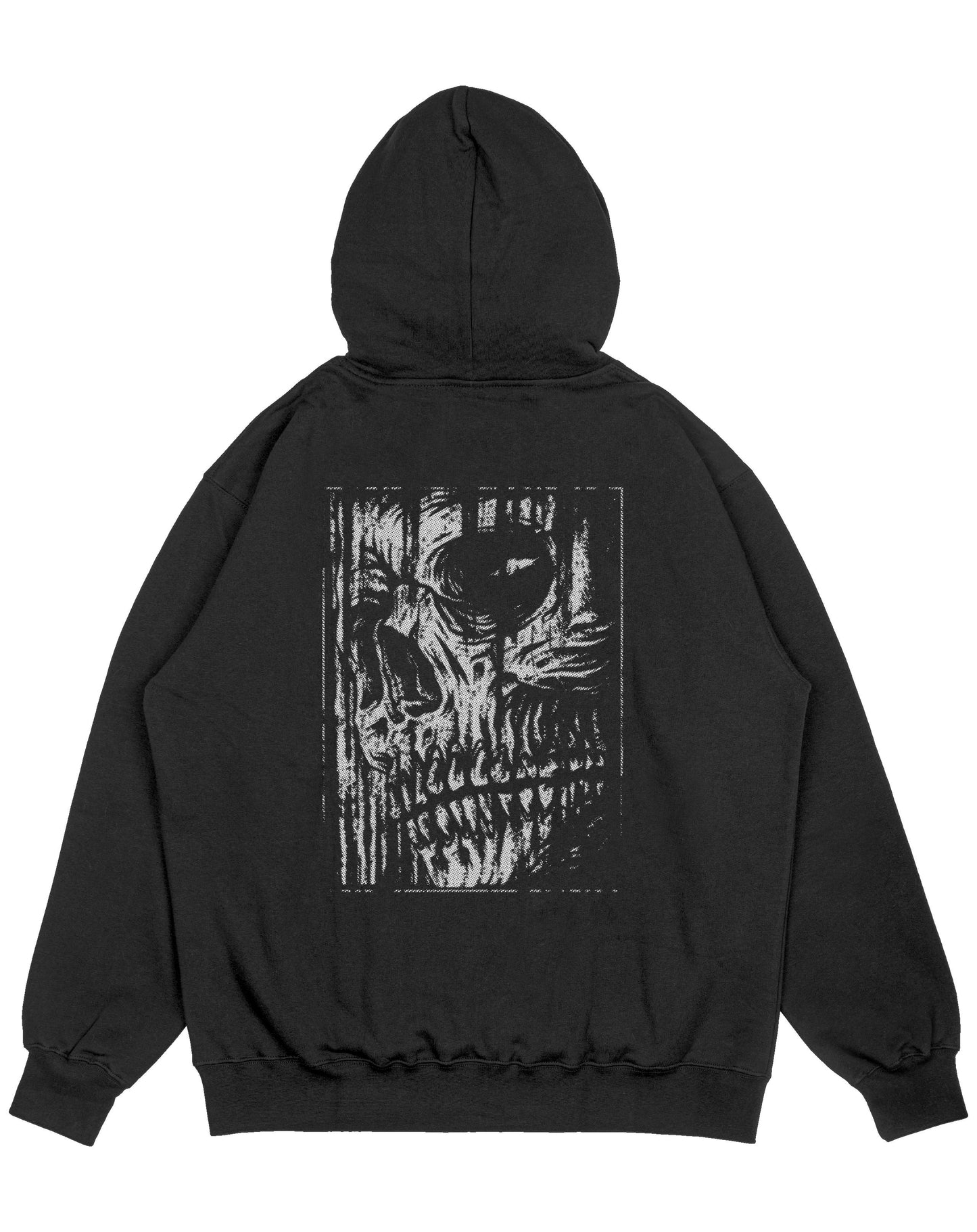 Hoodie negro OVERSIZE Unisex Dont look back