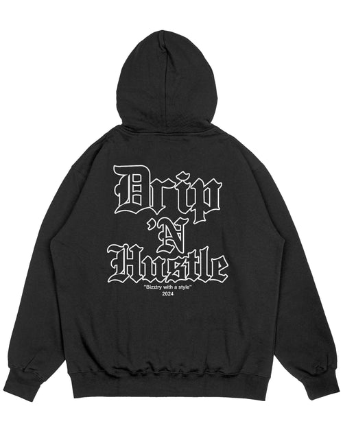 Hoodie negro OVERSIZE Unisex Drip