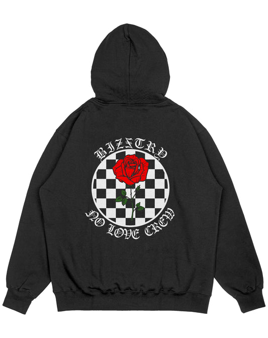 Hoodie negro OVERSIZE Unisex No love crew