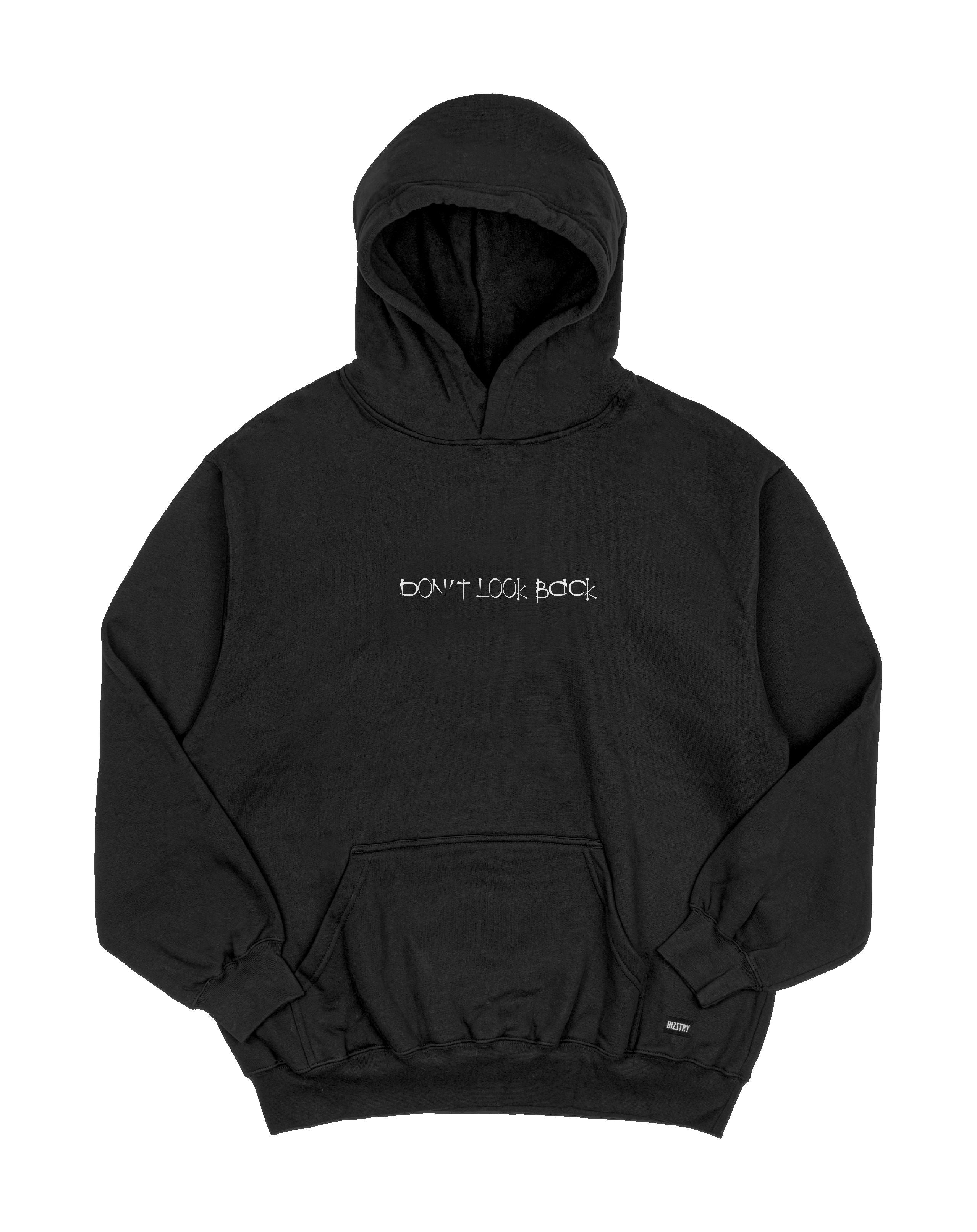 Hoodie negro OVERSIZE Unisex Dont look back