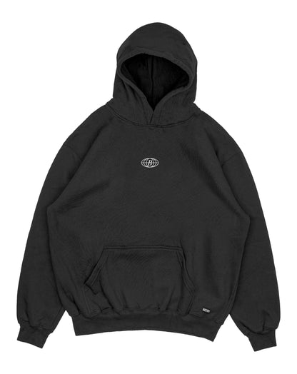 Hoodie negro OVERSIZE Unisex Masc