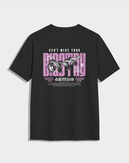 Camiseta negra unisex SNAKE