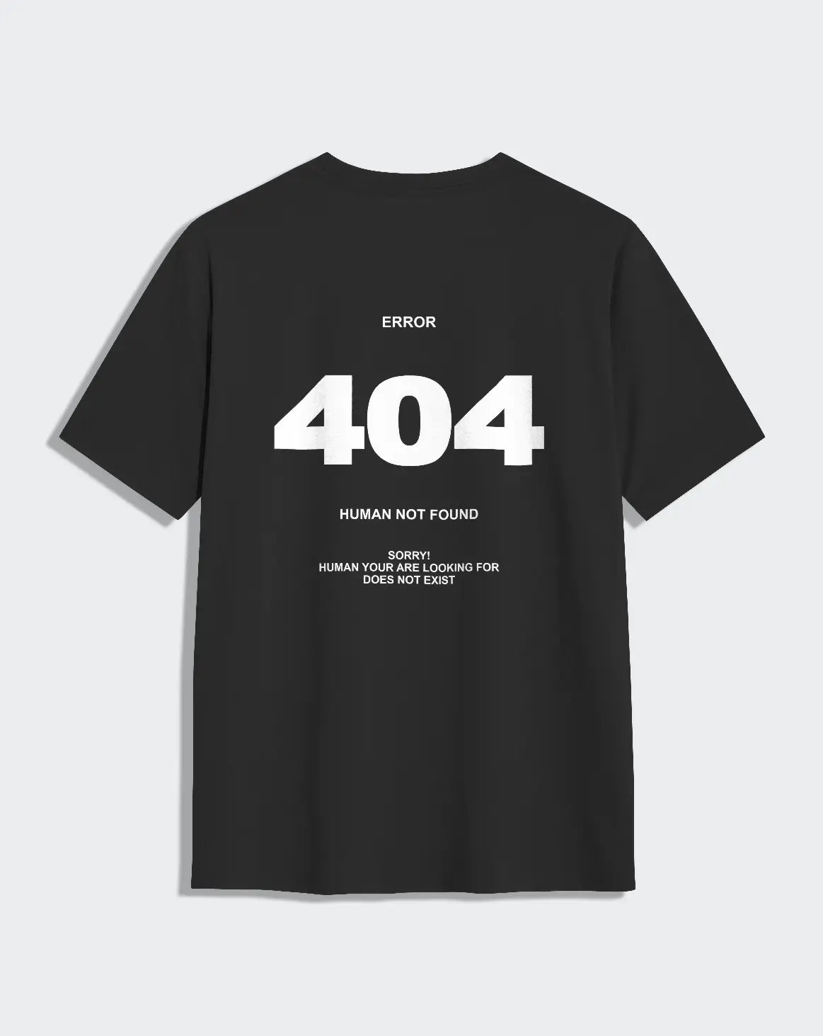 Camiseta negra unisex 404