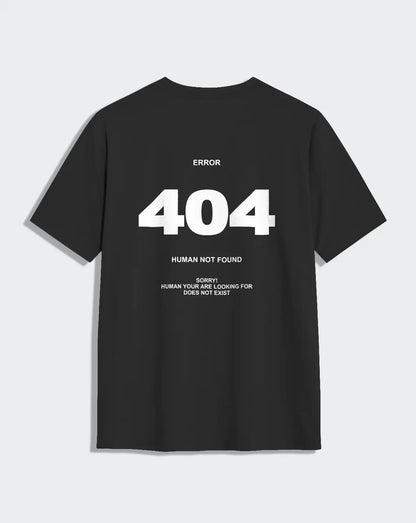 Camiseta negra unisex 404