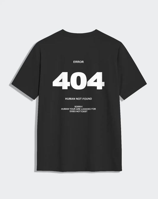 Camiseta negra unisex 404